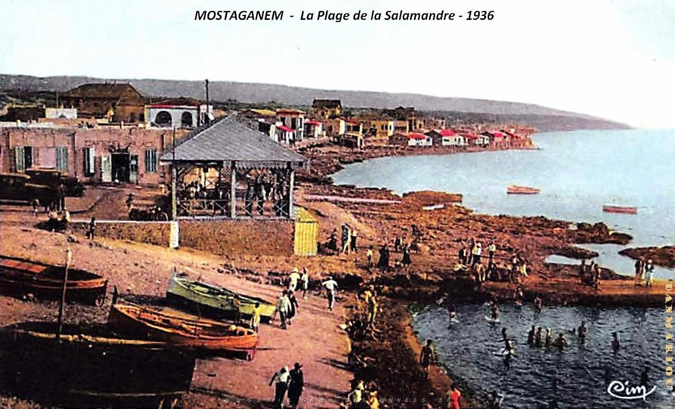 2983- Mostaganem - Salamandre - Plage - 1936.jpg